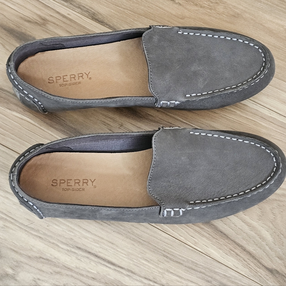 Sperry Loafers Boat Shoes Grey  Womens Size 7 NEW - Picture 6 of 11